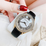 Michael Kors Harlowe Analog White Dial Black Leather Strap Watch For Women - MK2988 Authentic Buy Shop Now