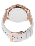 Michael Kors Harlowe Analog Rose Gold Dial White Leather Strap Watch For Women - MK2989 Authentic Buy Shop Now