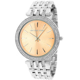 Michael Kors Darci Orange Dial Silver Stainless Steel Strap Watch for Women - MK3218 Authentic Buy Shop Now