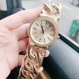 Michael Kors Nini Three Hand Gold Dial Gold Steel Strap Watch For Women - MK3235 Authentic Buy Shop Now