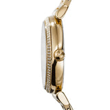 Michael Kors Catlin Black Dial Gold Steel Strap Watch for Women - MK3338 Authentic Buy Shop Now