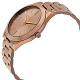 Michael Kors Runway Quartz Brown Dial Brown Steel Strap Watch For Women - MK3418 Authentic Buy Shop Now