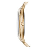 Michael Kors Slim Runway Green Dial Gold Steel Strap Watch for Women - MK3435 Authentic Buy Shop Now