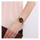 Michael Kors Runway Black Dial Gold Steel Strap Watch for Women - MK3478 Authentic Buy Shop Now