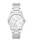 Michael Kors Hartman Quartz Silver Dial Silver Steel Strap Watch For Women - MK3489 Authentic Buy Shop Now
