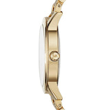 Michael Kors Hartman Quartz Gold Dial Gold Steel Strap Watch For Women - MK3490 Authentic Buy Shop Now
