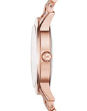 Michael Kors Hartman Rose Gold Dial Rose Gold Steel Strap Watch For Women - MK3491 Authentic Buy Shop Now