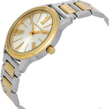 Michael Kors Hartman Quartz White Dial Two Tone Steel Strap Watch For Women - MK3521 Authentic Buy Shop Now