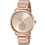 Michael Kors Portia Rose Gold Dial Rose Gold Steel Strap Watch for Women - MK3640 Authentic Buy Shop Now