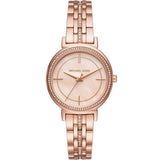 Michael Kors Cinthia Mother of Pearl Rose Gold Dial Rose Gold Steel Strap Watch for Women - MK3643 Authentic Buy Shop Now