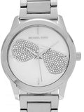 Michael Kors Harman Analog Silver Dial Silver Steel Strap Watch For Women - MK3672 Authentic Buy Shop Now