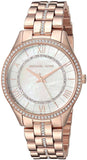 Michael Kors Lauryn Mother of Pearl Dial Rose Gold Steel Strap Watch for Women - MK3716 Authentic Buy Shop Now