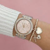 Michael Kors Darci Rose Gold Dial Two Tone Steel Strap Watch for Women - MK3726 Authentic Buy Shop Now