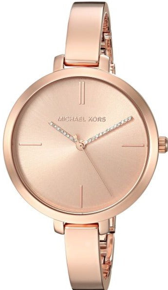 Michael Kors Jaryn Quartz Rose Gold Dial Rose Gold Steel Strap Watch For Women - MK3735 Authentic Buy Shop Now