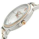 Michael Kors Cinthia Mother of Pearl Dial Two Tone Steel Strap Watch For Women - MK3831 Authentic Buy Shop Now