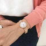 Michael Kors Darci Analog Mother of Pearl Dial Rose Gold Steel Strap Watch For Women - MK3832 Authentic Buy Shop Now