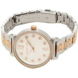 Michael Kors Sophie Chronograph Silver Dial Two Tone Steel Strap Watch For Women - MK3880 Authentic Buy Shop Now