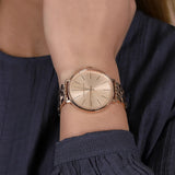 Michael Kors Pyper Three-Hand Rose Gold Dial Rose Gold Steel Strap Watch For Women - MK3897 Authentic Buy Shop Now