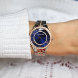 Michael Kors Lauryn Quartz Blue Dial Two Tone Steel Strap Watch For Women - MK3929 Authentic Buy Shop Now