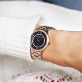 Michael Kors Lauryn Quartz Blue Dial Two Tone Steel Strap Watch For Women - MK3929 Authentic Buy Shop Now