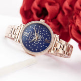 Michael Kors Sofie Analog Quartz Blue Dial Rose Gold Steel Strap Watch For Women - MK3971 Authentic Buy Shop Now