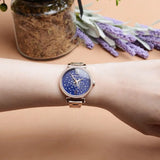 Michael Kors Sofie Analog Quartz Blue Dial Rose Gold Steel Strap Watch For Women - MK3971 Authentic Buy Shop Now