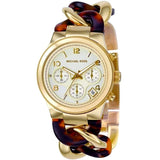 Michael Kors Runway Gold Dial Two Tone Steel Strap Watch for Women - MK4222 Authentic Buy Shop Now