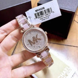 Michael Kors Sofie Quartz Crystals Crystals Rose Gold Dial Rose Gold Steel Strap Watch For Women - MK4336 Authentic Buy Shop Now