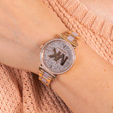 Michael Kors Sofie Quartz Crystals Crystals Rose Gold Dial Rose Gold Steel Strap Watch For Women - MK4336 Authentic Buy Shop Now