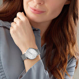 Michael Kors Pyper Quartz White Dial Silver Mesh Strap Watch for Women - MK4338 Authentic Buy Shop Now
