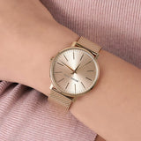 Michael Kors Pyper Quartz Gold Dial Gold Mesh Strap Watch For Women - MK4339 Authentic Buy Shop Now