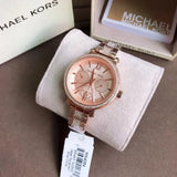 Michael Kors Sofie Quartz Rose Gold Dial Rose Gold Steel Strap Watch For Women - MK4354 Authentic Buy Shop Now