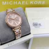 Michael Kors Sofie Quartz Rose Gold Dial Rose Gold Steel Strap Watch For Women - MK4354 Authentic Buy Shop Now