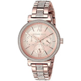 Michael Kors Sofie Quartz Rose Gold Dial Rose Gold Steel Strap Watch For Women - MK4354 Authentic Buy Shop Now