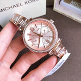 Michael Kors Sofie Chronograph White Dial Two Tone Steel Strap Watch For Women - MK4353 Authentic Buy Shop Now
