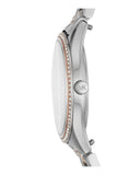 Michael Kors Lauryn Quartz Mother of Pearl White Dial Two Tone Steel Strap Watch For Women - MK4366 Authentic Buy Shop Now