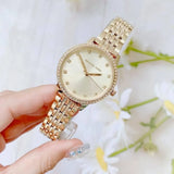 Michael Kors Melissa Quartz Gold Dial Gold Steel Strap Watch for Women - MK4368 Authentic Buy Shop Now