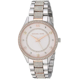 Michael Kors Lauryn Quartz White Dial Two Tone Steel Strap Watch For Women - MK4388 Authentic Buy Shop Now