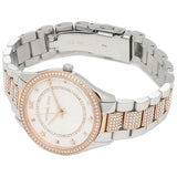 Michael Kors Lauryn Quartz White Dial Two Tone Steel Strap Watch For Women - MK4388 Authentic Buy Shop Now