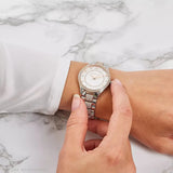 Michael Kors Lauryn Quartz White Dial Two Tone Steel Strap Watch For Women - MK4388 Authentic Buy Shop Now
