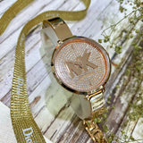 Michael Kors Blakley Crystals Rose Gold Dial Rose Gold Steel Strap Watch for Women - MK3631 Authentic Buy Shop Now