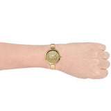 Michael Kors Parker Crystals Gold Dial Gold Steel Strap Watch For Women - MK4469 Authentic Buy Shop Now