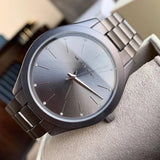 Michael Kors Slim Runway Quartz Grey Dial Grey Steel Strap Watch For Women - MK4506 Authentic Buy Shop Now