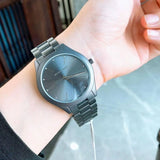 Michael Kors Slim Runway Quartz Grey Dial Grey Steel Strap Watch For Women - MK4506 Authentic Buy Shop Now
