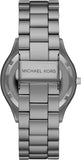 Michael Kors Slim Runway Quartz Grey Dial Grey Steel Strap Watch For Women - MK4506 Authentic Buy Shop Now