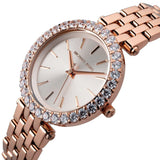 Michael Kors Darci Quartz Rose Gold Dial Rose Gold Steel Strap Watch For Women - MK4514 Authentic Buy Shop Now