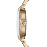 Michael Kors Jaryn Quartz Gold Dial Black Steel Strap Watch For Women - MK4544 Authentic Buy Shop Now