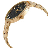 Michael Kors Pyper Three-Hand Black Dial Gold Steel Strap Watch For Women - MK4593 Authentic Buy Shop Now