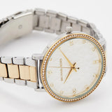 Michael Kors Pyper Three Hand White Dial Two Tone Steel Strap Watch For Women - MK4595 Authentic Buy Shop Now
