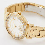 Michael Kors Abbey Three-Hand Analog White Dial Gold Steel Strap Watch for Women - MK4615 Authentic Buy Shop Now